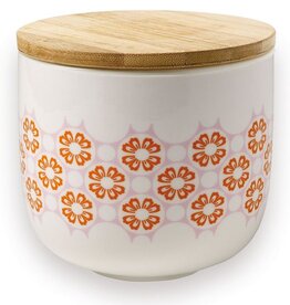 Atomic Soda Porceleinen pot met houten deksel