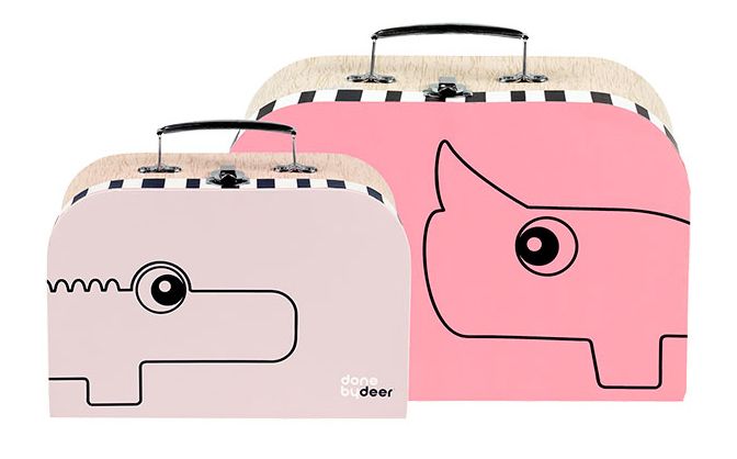 Done by Deer Opbergkoffertjes roze