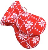 Hopsan Hopsan Snowstar Mini Gloves Red/Creme