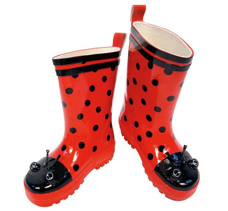 Reeraf Kidorable Ladybug Rain Boots 