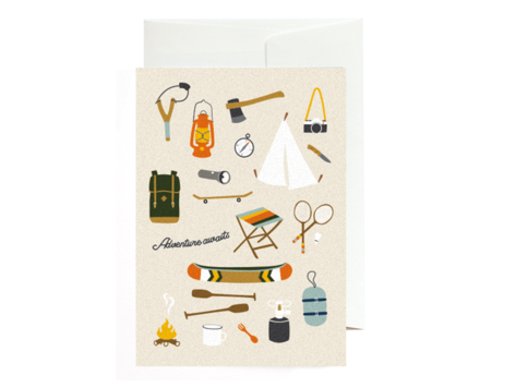 Roadtyping Greetingcard - Adventure accessoires