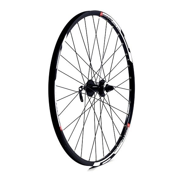 Madison 27.5 x 1.75 alloy 6 bolt disc brake only QR axle 100 mm black front wheel