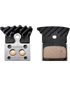 L04C disc brake pads, alloy backed with cooling fins, metal sintered