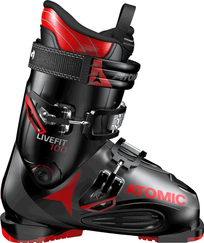 Atomic Atomic LIVE FIT 100 Black/Anthracite/Red Ski Boot