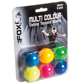 Fox Coloured TT Balls (pk 6)