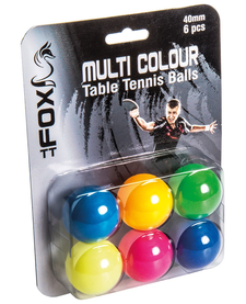 Fox Coloured TT Balls (pk 6)