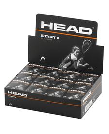 Head Start Squash Ball - Single White Dot
