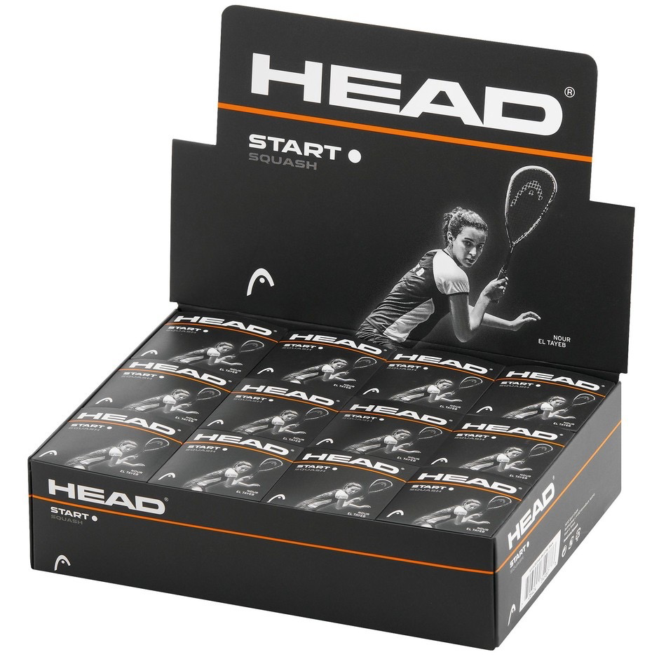 Reydon Head Start Squash Ball - Single White Dot