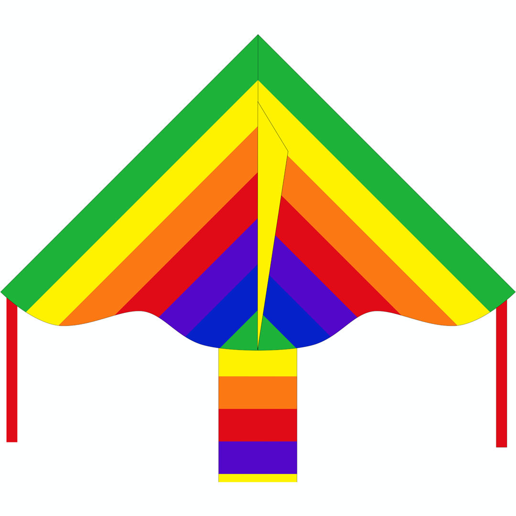 HQ Simple Flyer Rainbow Kite