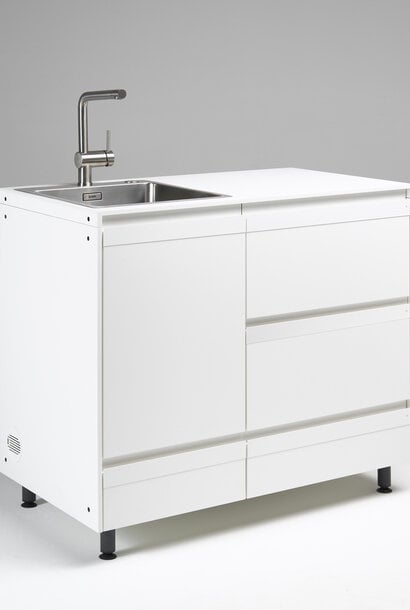Modular 108: sink 45 with storage 2