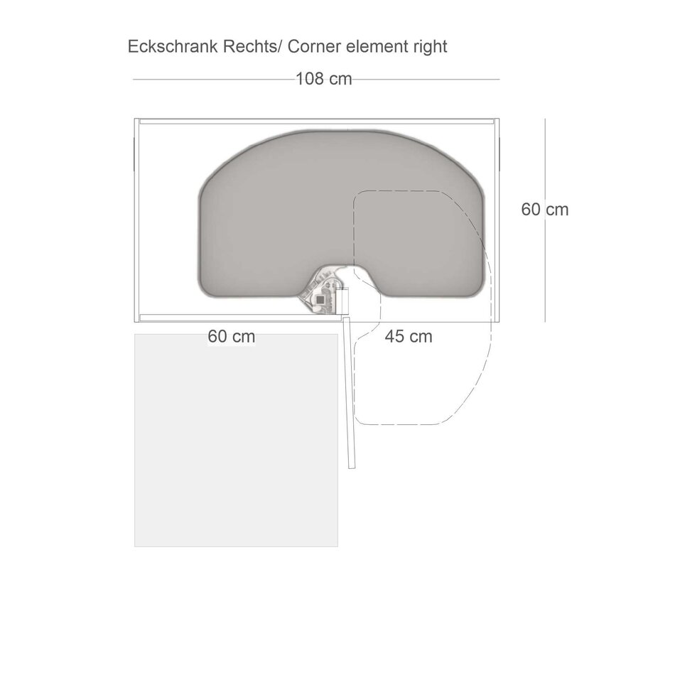 Modular 108:  Eckschrank