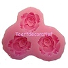 3 ronde rozen mal
