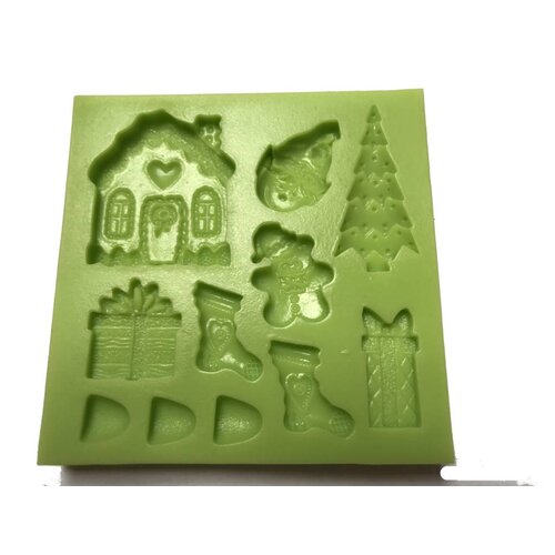 Kerst thema huisje mal 