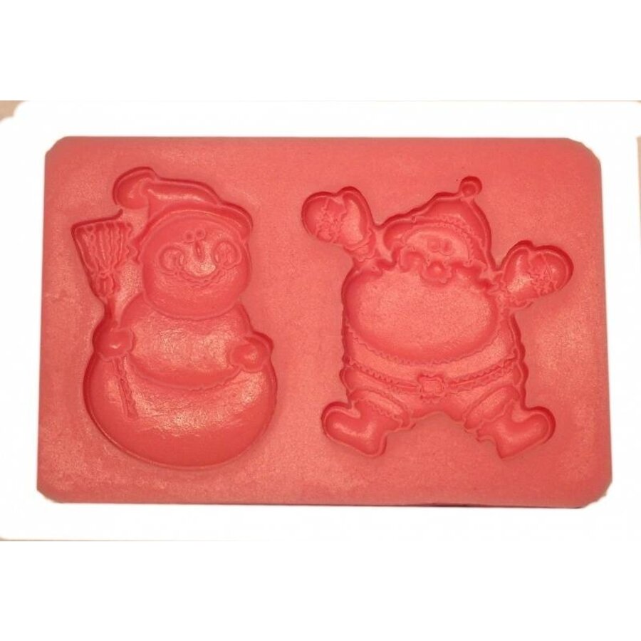 Kerstman en sneeuwpop mal-1