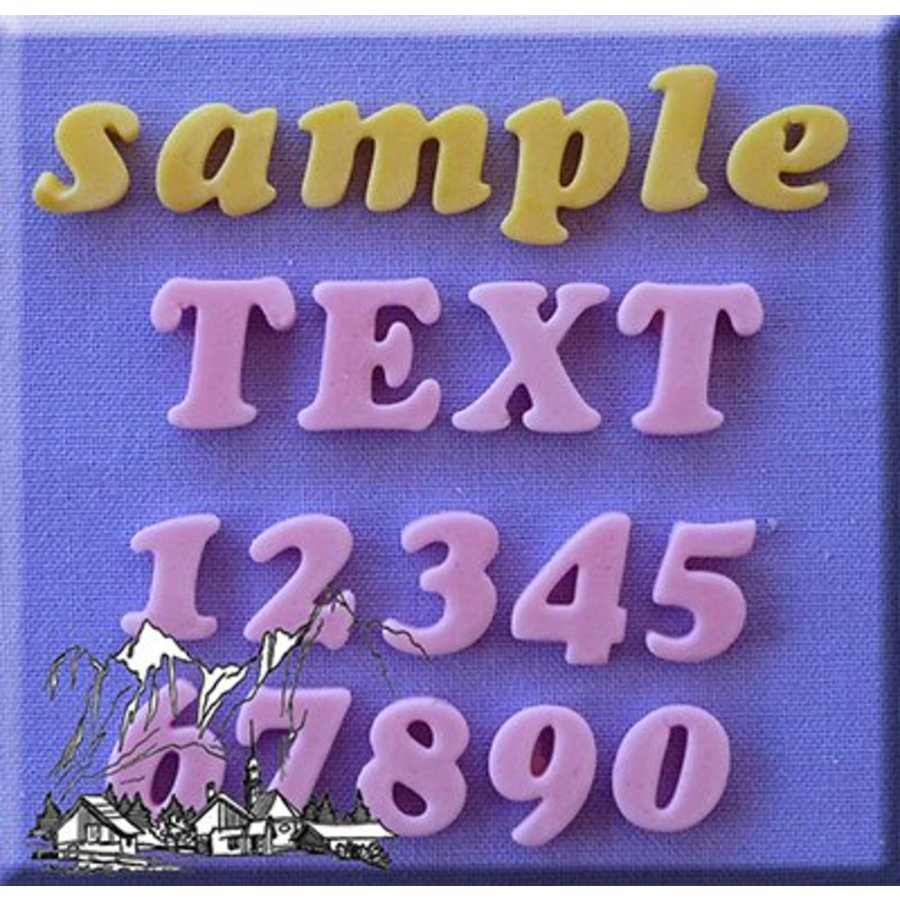 Alphabet moulds letters & cijfers cookie font 12mm AM0112-2