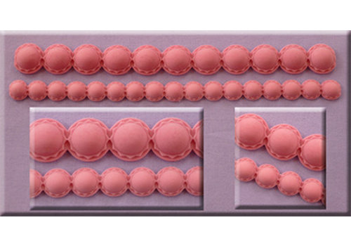 Alphabet moulds pearl border AM0208 