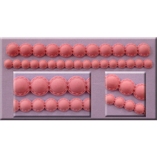 Alphabet moulds pearl border AM0208 