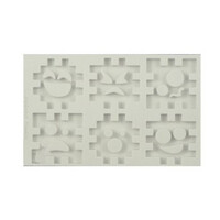 Alphabet moulds 3D cube set AM0137