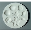 Alphabet moulds Alphabet moulds shell & starfish AM0035