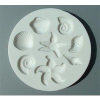 thumb-Alphabet moulds shell & starfish AM0035-1