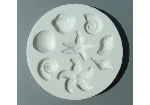 Alphabet moulds shell & starfish AM0035 