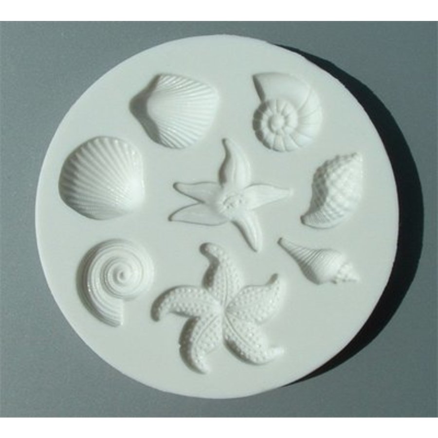 Alphabet moulds shell & starfish AM0035-1