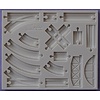 Alphabet moulds trein rails  AM0255