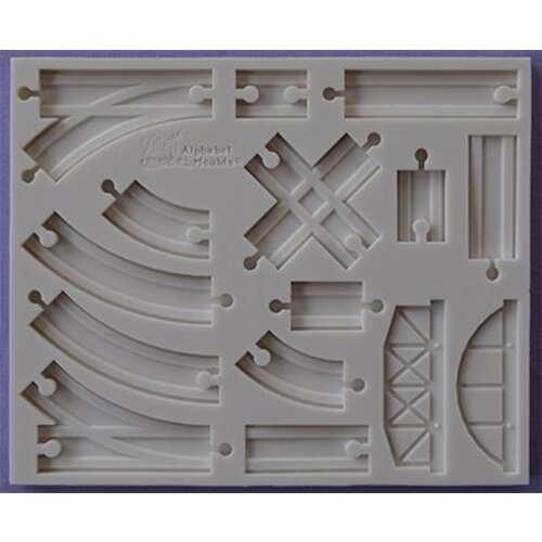 Alphabet moulds trein rails  AM0255 