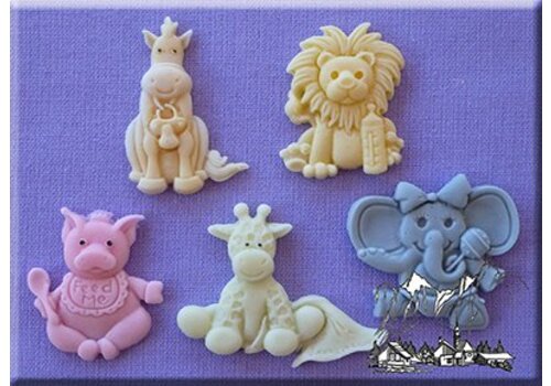 Alphabet mould baby animals baby dieren AM0025 
