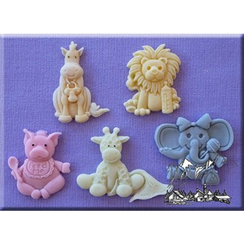 Alphabet mould baby animals baby dieren AM0025 