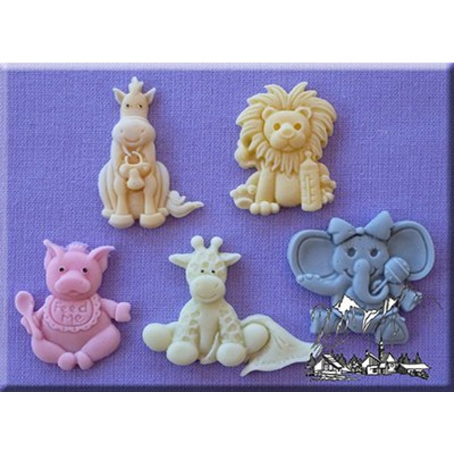 Alphabet mould baby animals baby dieren AM0025-1