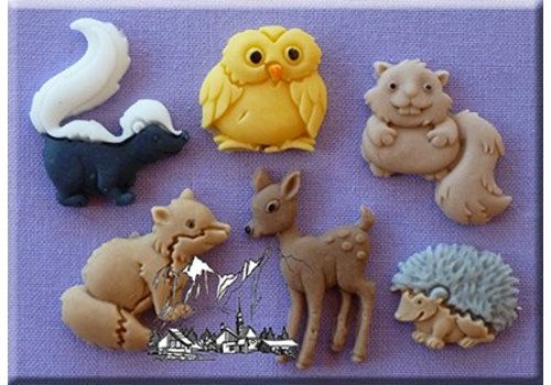 Alphabet moulds bosdieren AM0160 