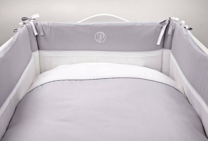 Duvet Cover Cot (100x140cm) Oxford Grey
