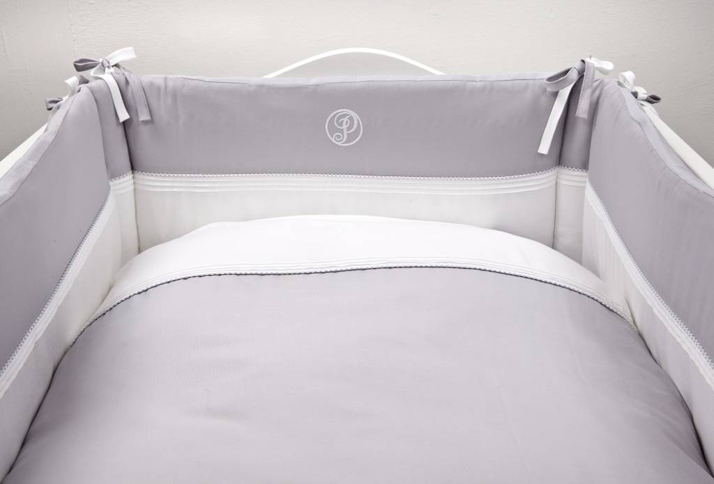 Housse de couette Berceau (100x140cm) Oxford Gris