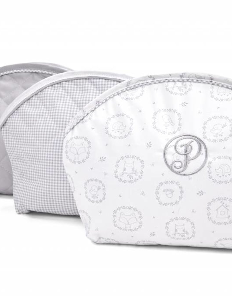 Toiletry bag Oxford Grey check