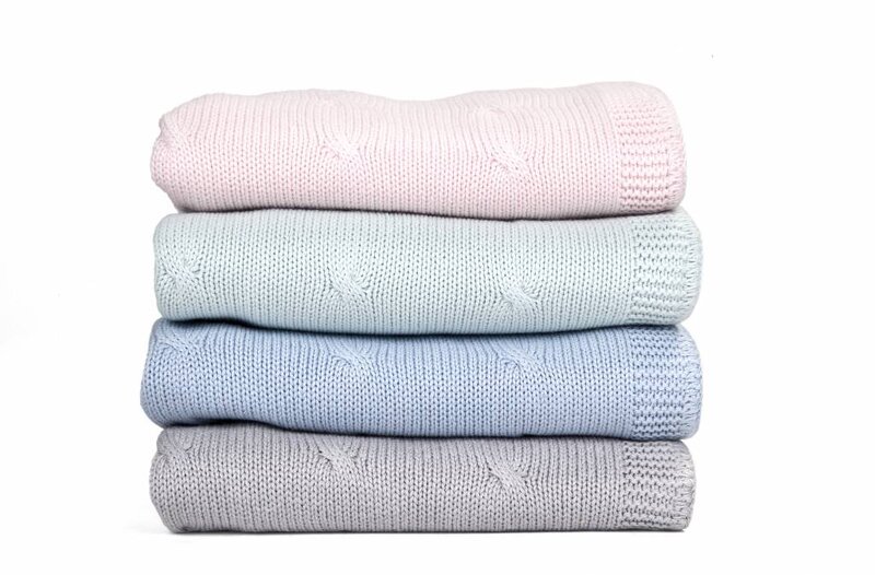 Couverture lit de bébé teddy 100x135cm Grey
