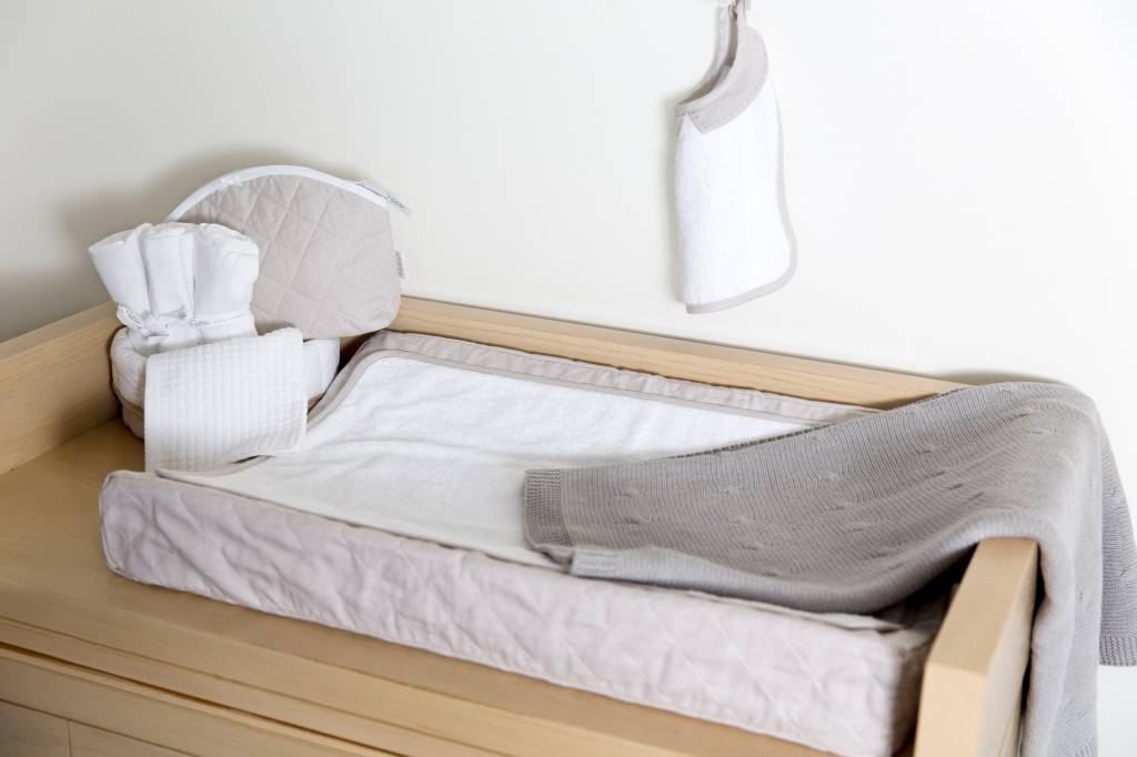 Couverture bébé berceau coton / laine Gris