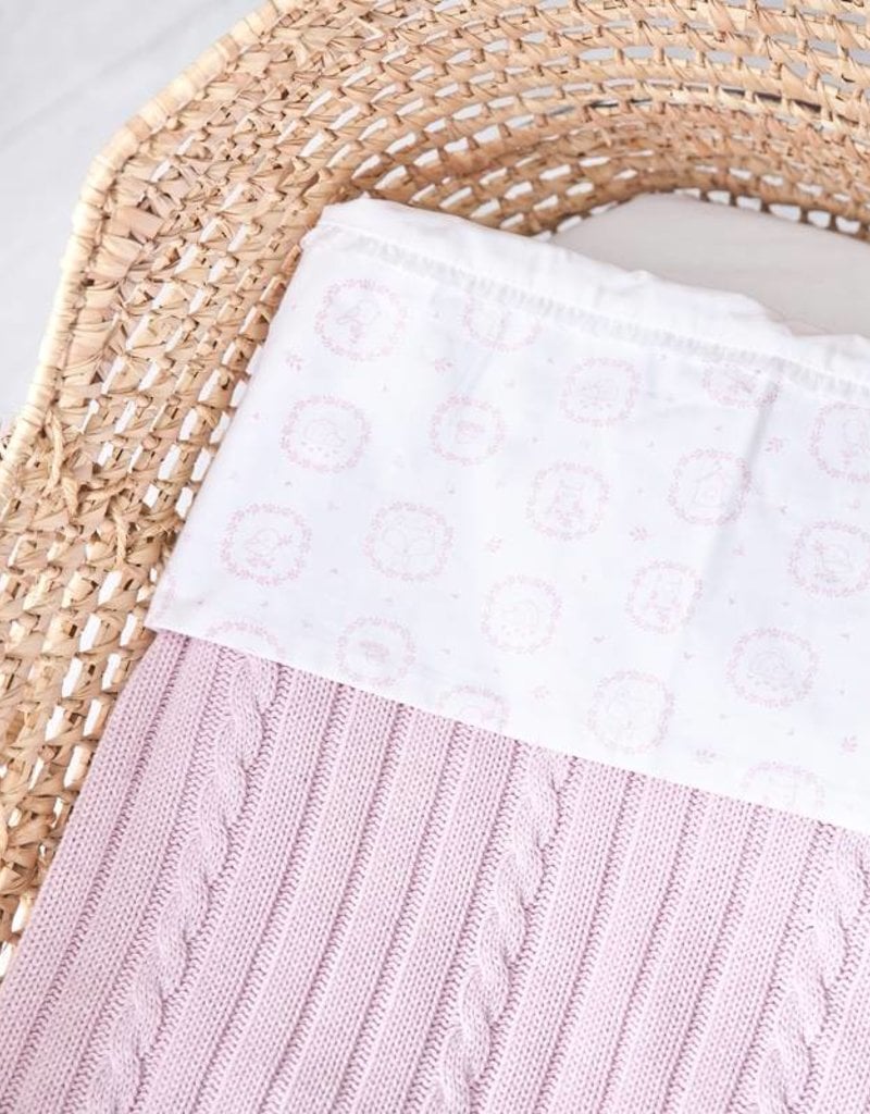 Crib sheet Little Forest Pink