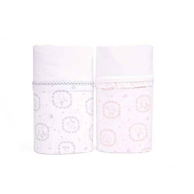 Ledikant laken Little Forest Grey