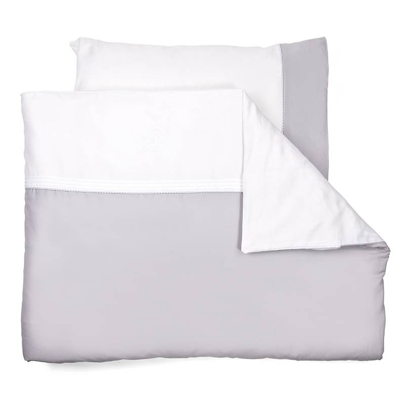 Housse de couette Berceau (100x140cm) Oxford Gris