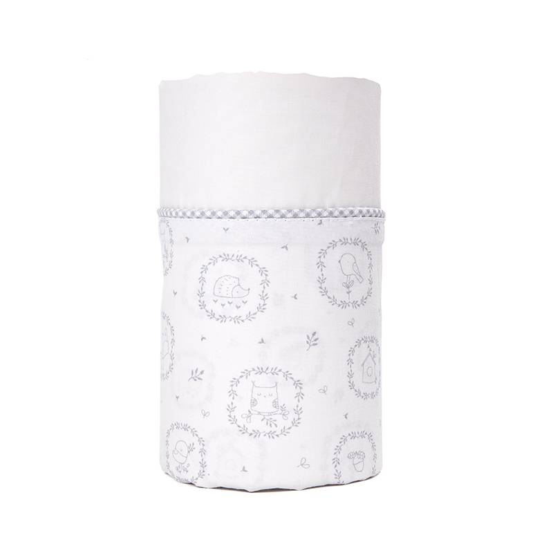 Drap de berceau Little Forest Grey