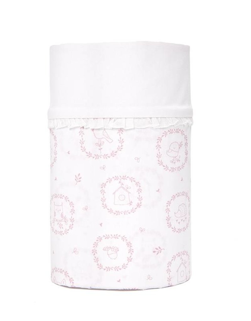 Cot/ baby bed sheet  Little Forest Pink