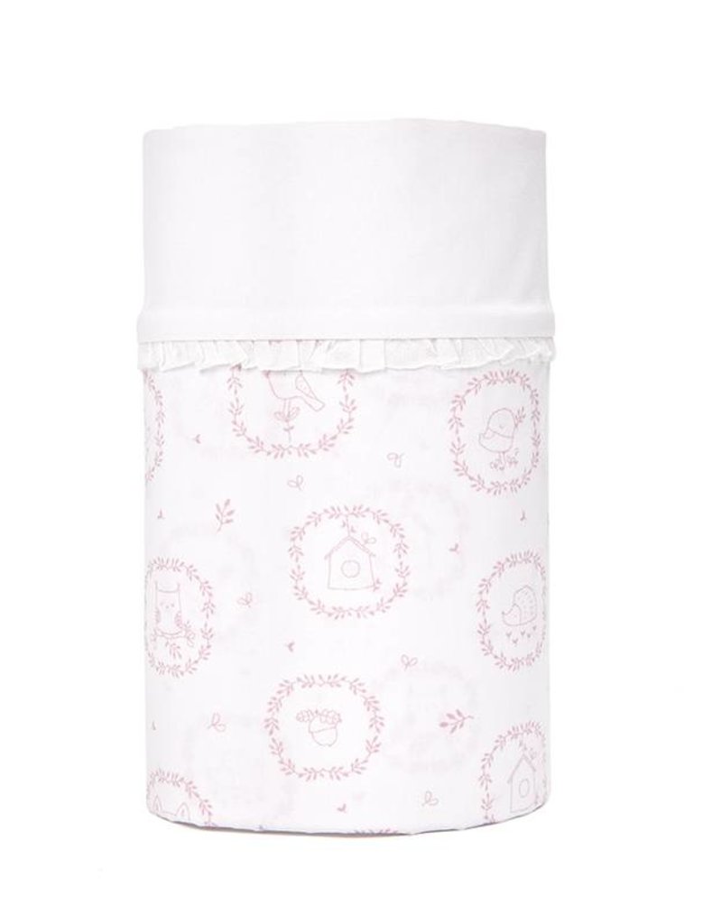 Drap de berceau Little Forest Pink