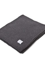 Cot Blanket cotton Dark grey melange