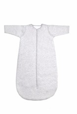 Jersey baby sleeping bag 90cm Chevron Light Grey Melange with detachable sleeves