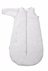 Jersey baby sleeping bag 90cm Chevron Light Grey Melange with detachable sleeves