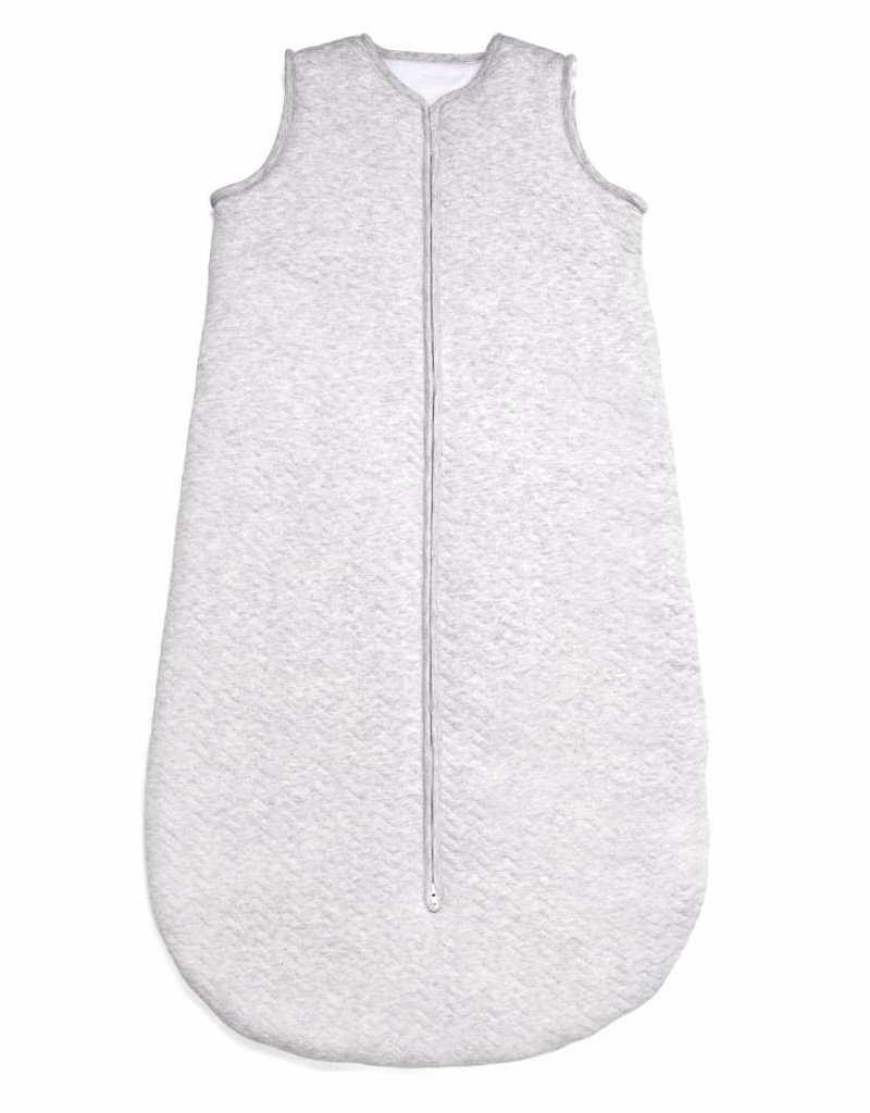 Jersey baby sleeping bag 90cm Chevron Light Grey Melange with detachable sleeves