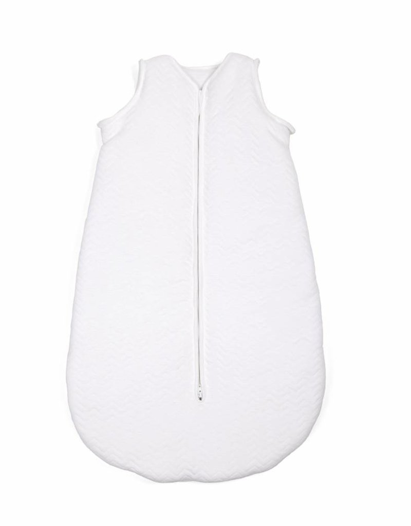 Jersey sleeping bag 70cm Chevron White with detachable sleeves