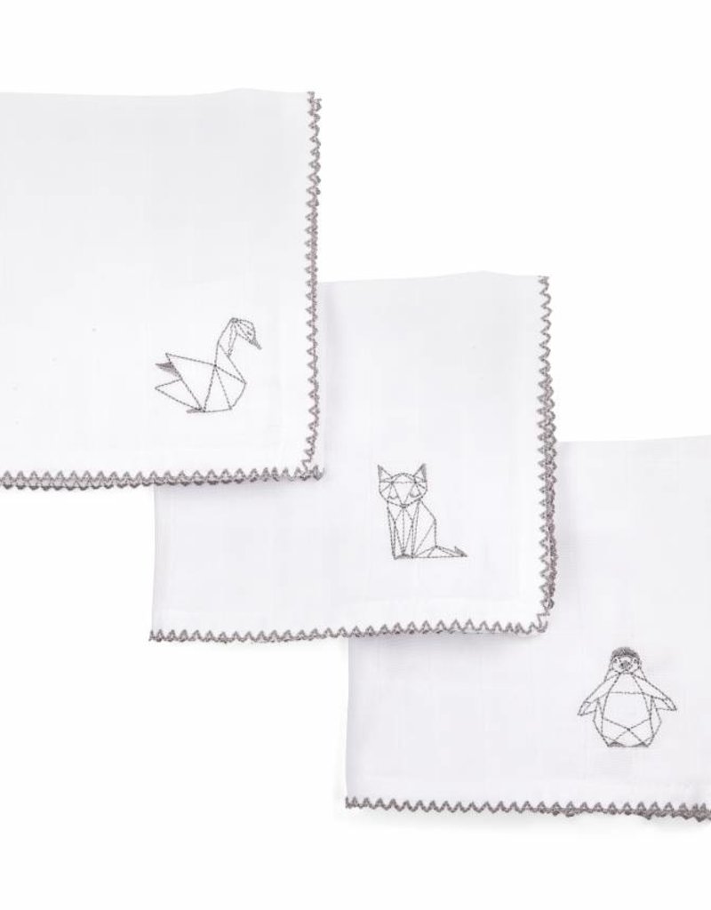 Hydrophilic cloths set of 3 pieces Origami Embroidery