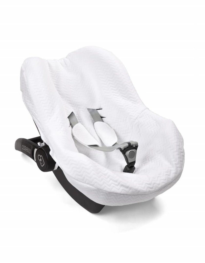 Car seat cover Chevron White